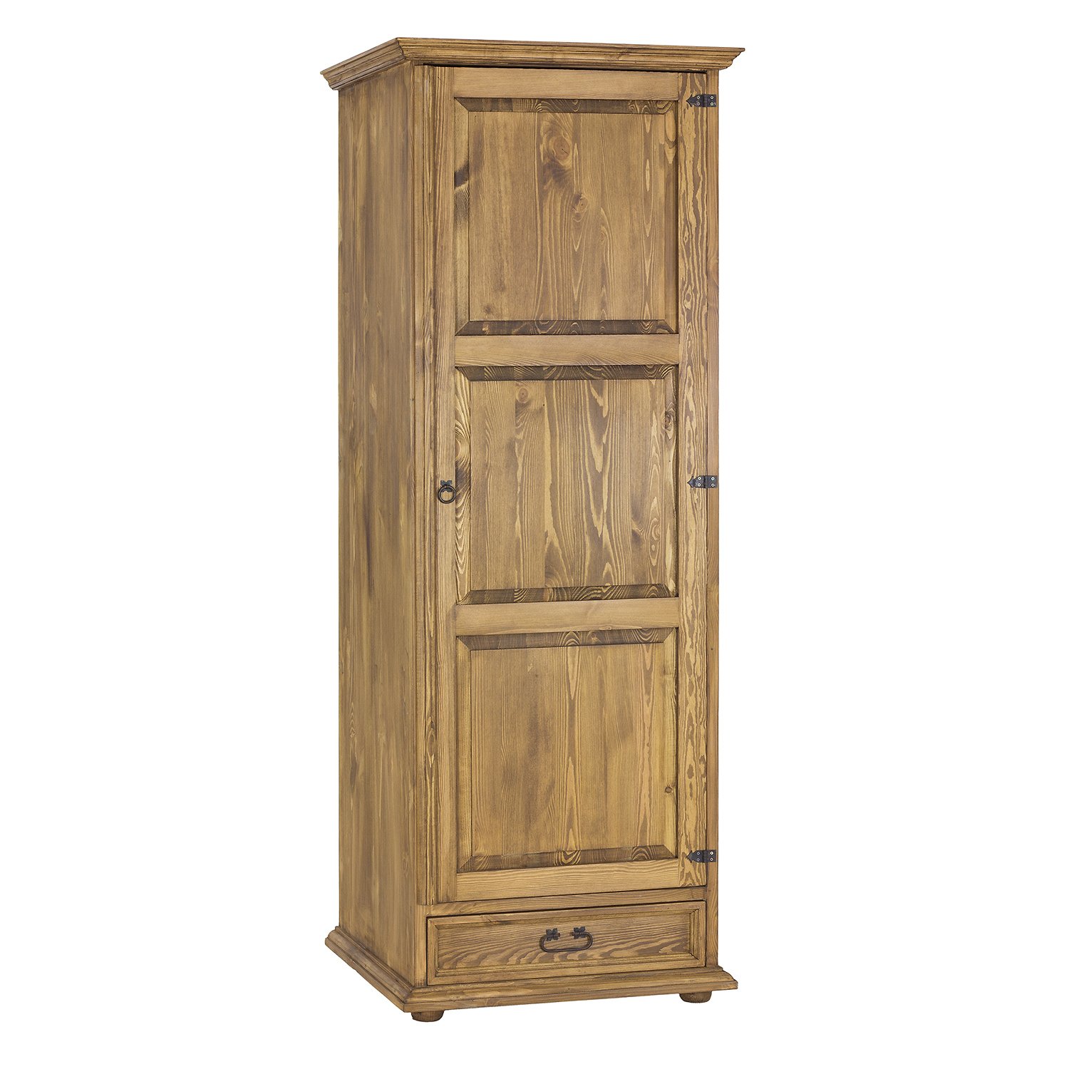 Pine wardrobe RUSTIKAL SF700 LEFT, light wax pine - Image 4