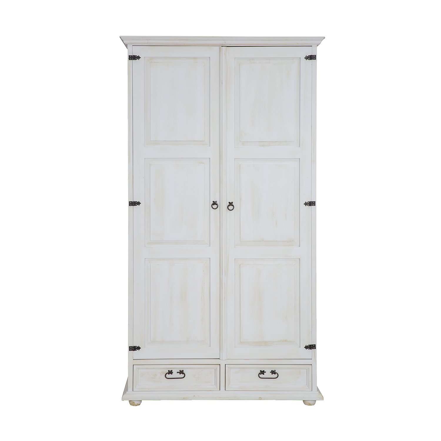 Pine wardrobe RUSTIKAL SF841 antique pine white - Image 8