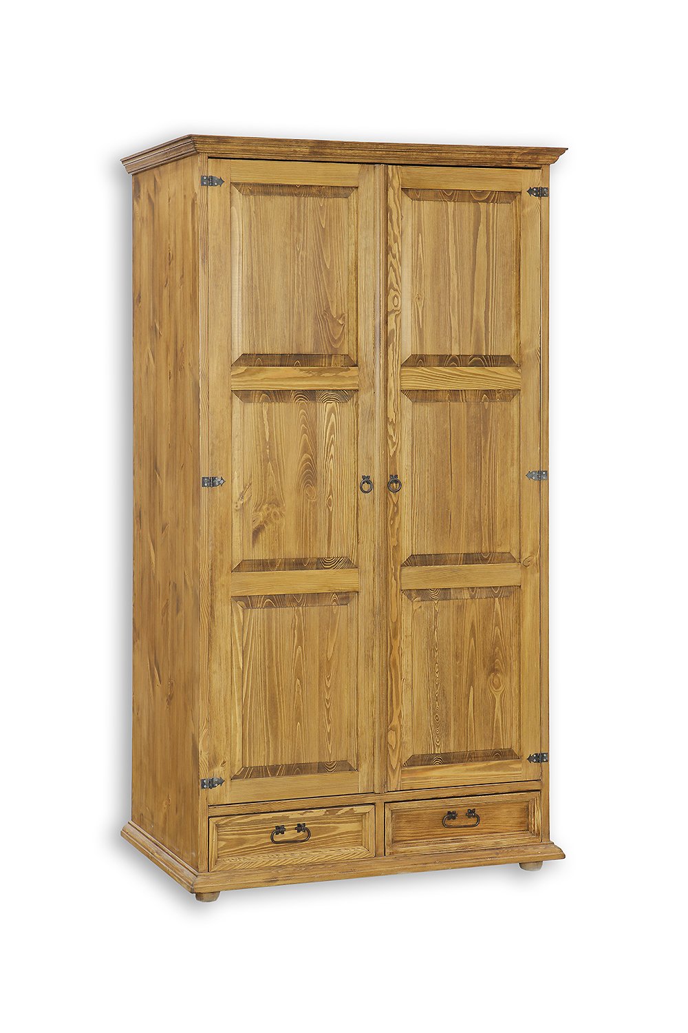 Pine wardrobe RUSTIKAL SF841 antique pine white - Image 5