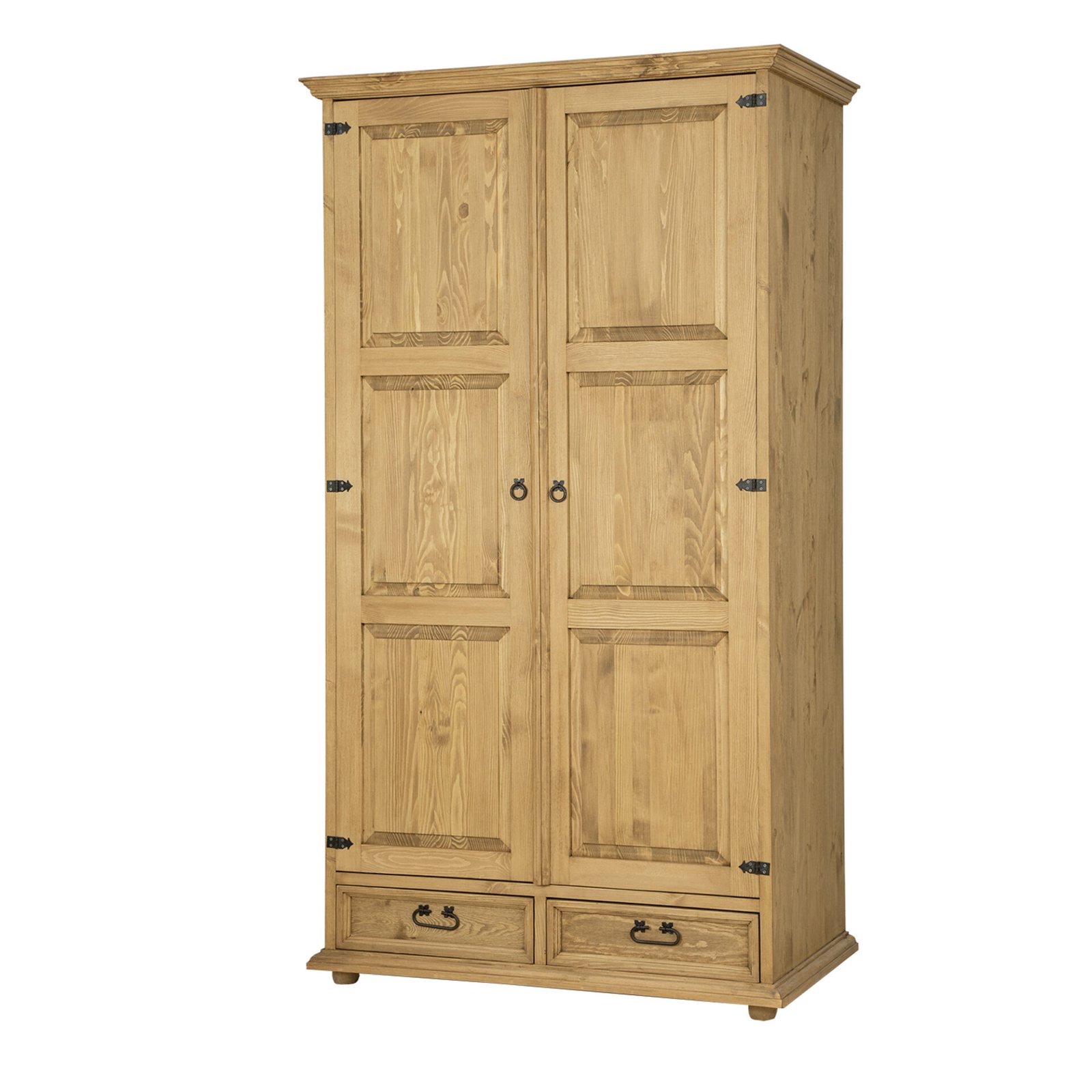 Pine wardrobe RUSTIKAL SF841 antique pine white - Image 2