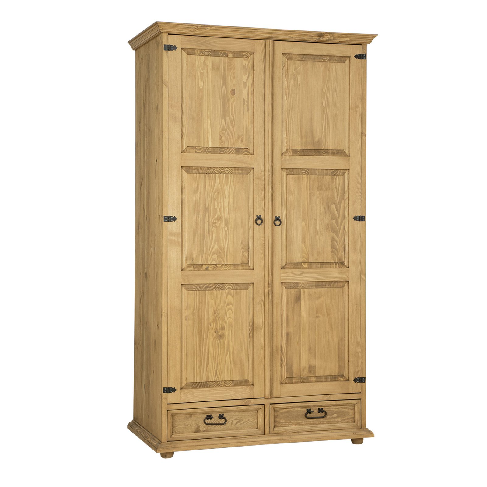 Pine wardrobe RUSTIKAL SF841 antique pine white - Image 3