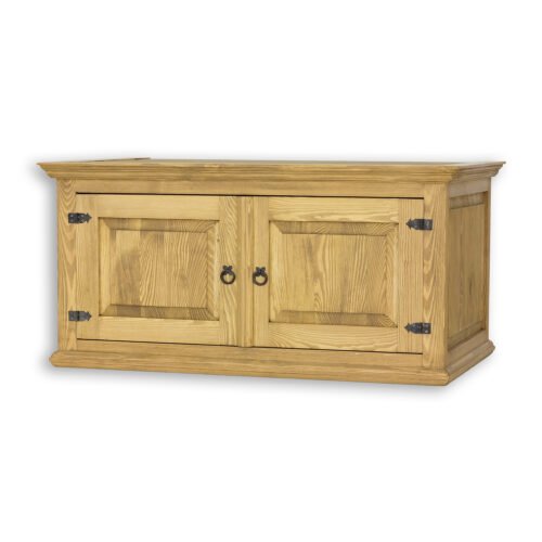 Pine wardrobe RUSTIKAL SF804 white patina pine