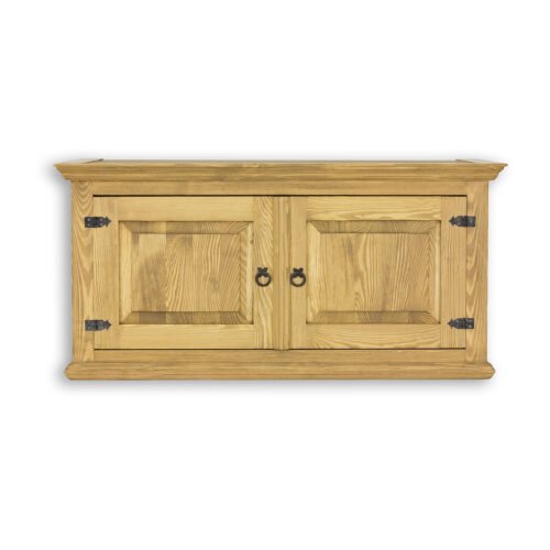 Pine wardrobe RUSTIKAL SF704, pine brown, waxed