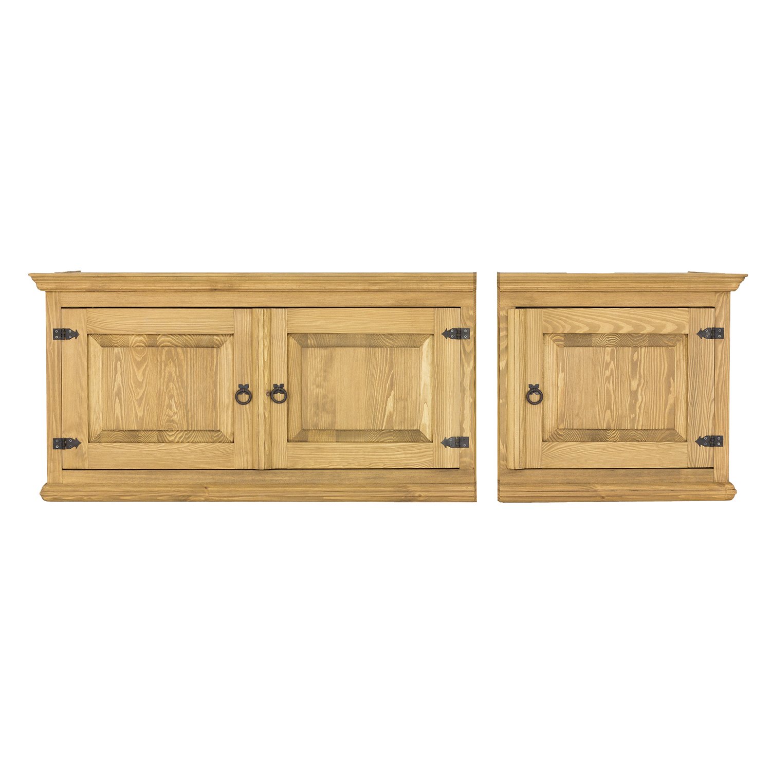 Pine wardrobe RUSTIKAL SF805/II pine brown wax - Image 2