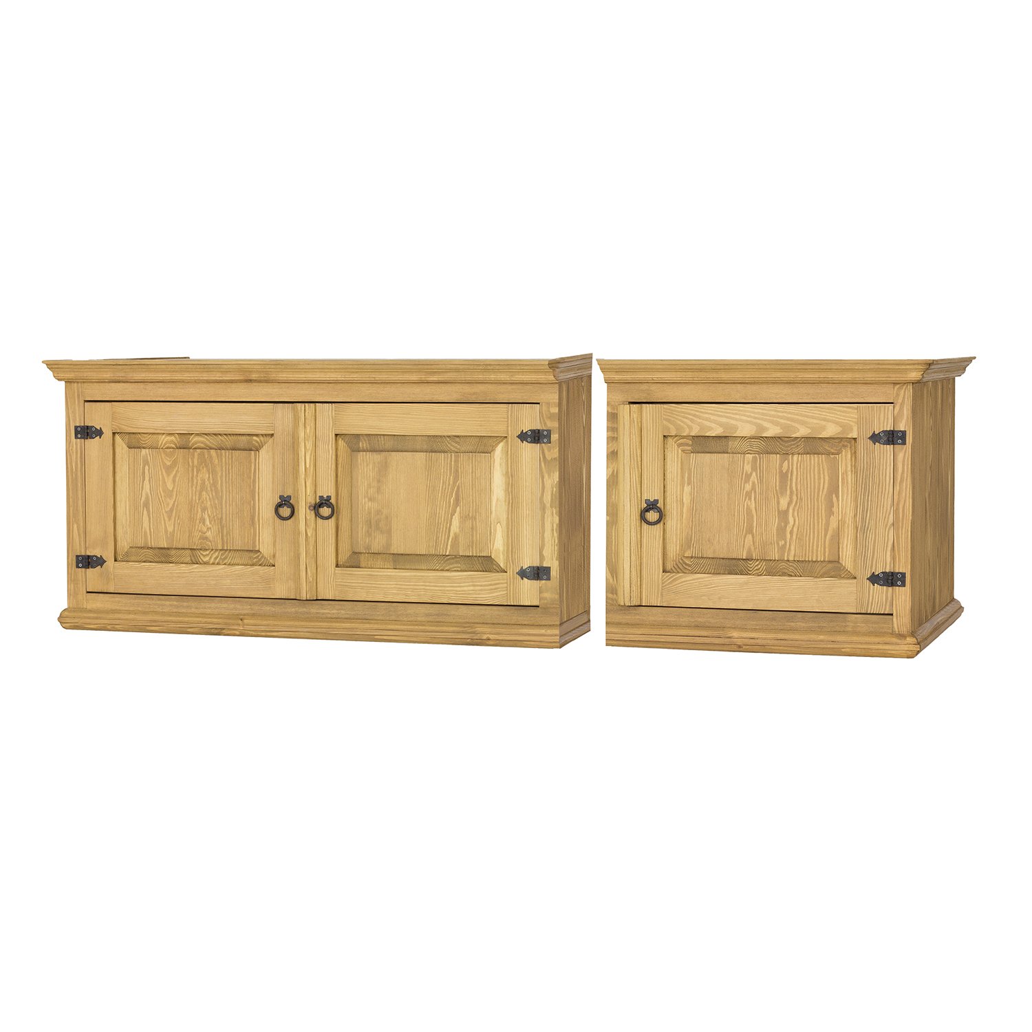 Pine wardrobe RUSTIKAL SF805/II pine brown wax