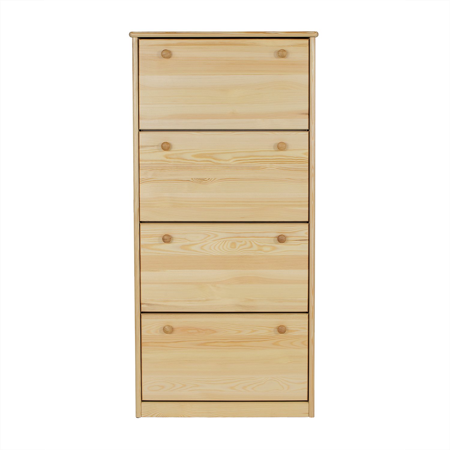 Pine shoe cabinet SB110, pine, oak