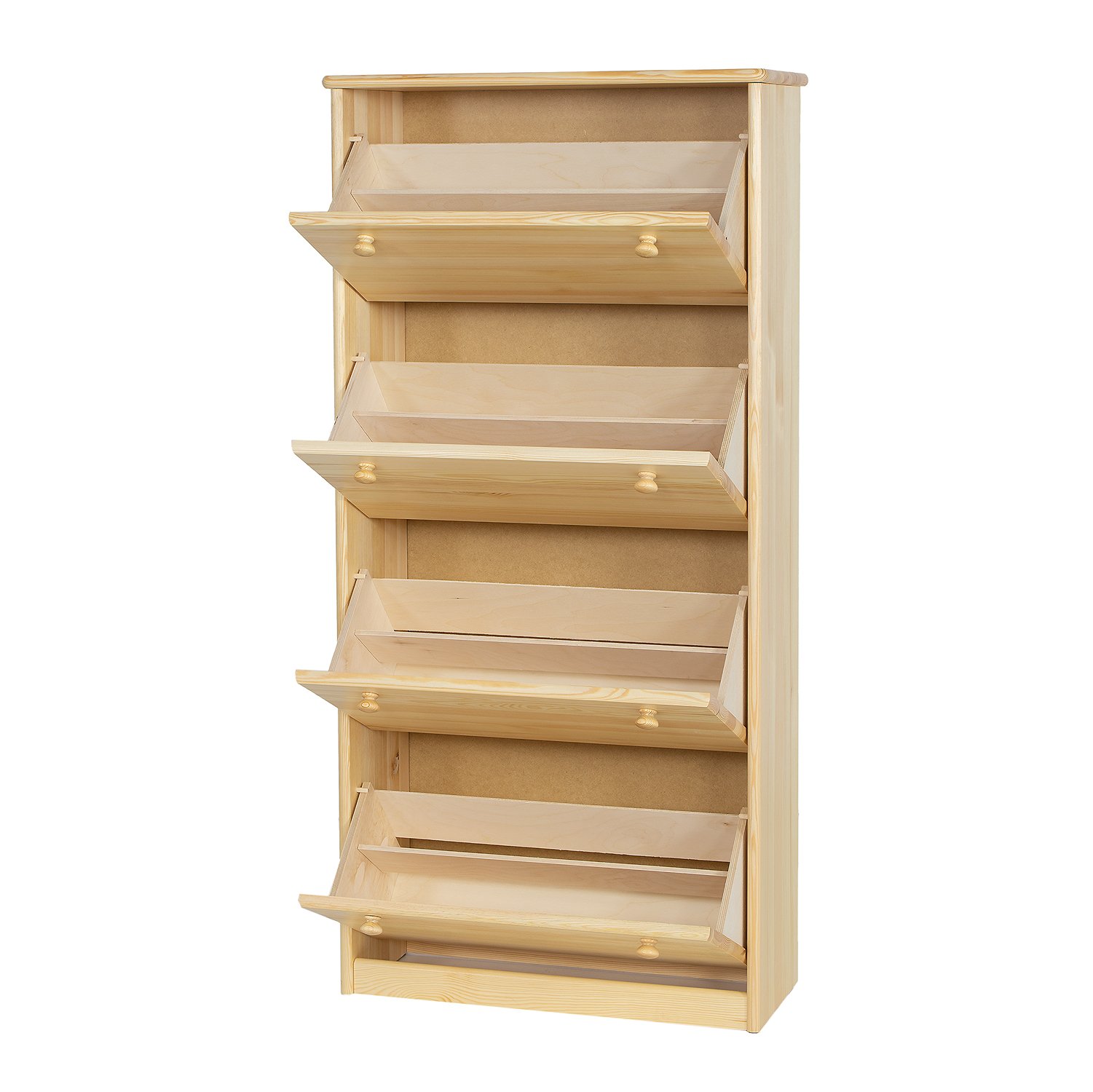 Pine shoe cabinet SB110, pine, oak - Image 4