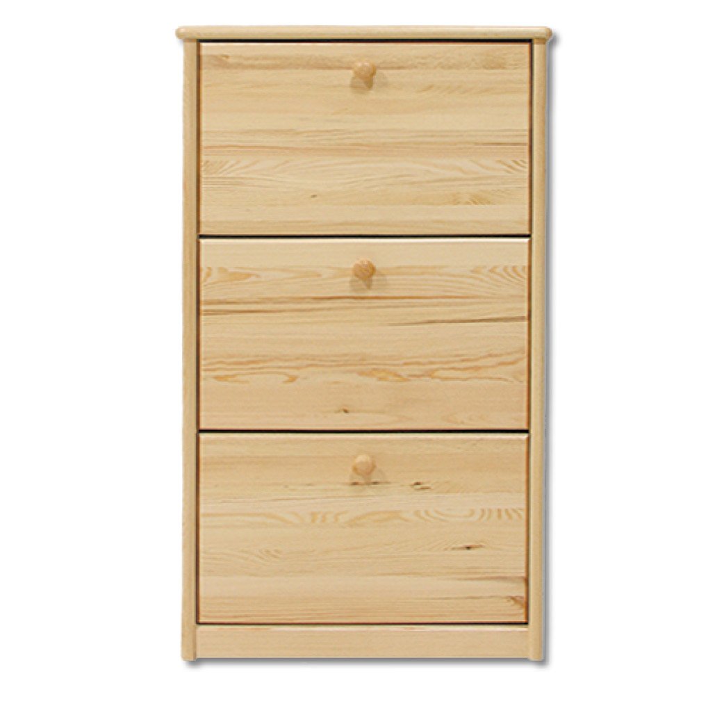 Shoe cabinet SB112, untreated pine, unvarnished