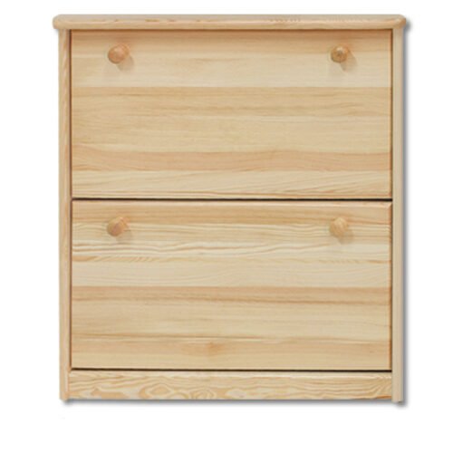 Shoe cabinet SB116, untreated pine, unvarnished