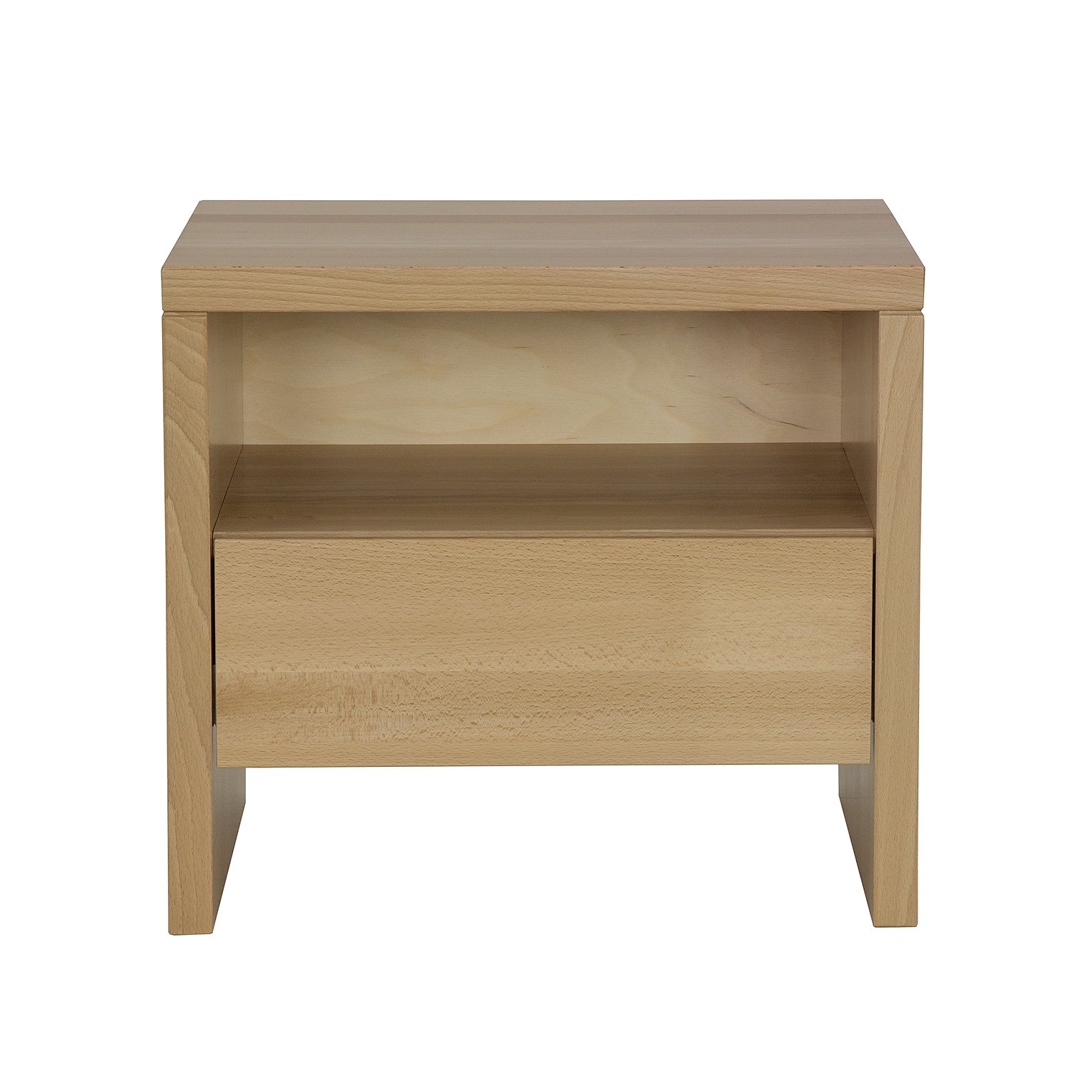Beech bedside table VIP SN112 bleached beech