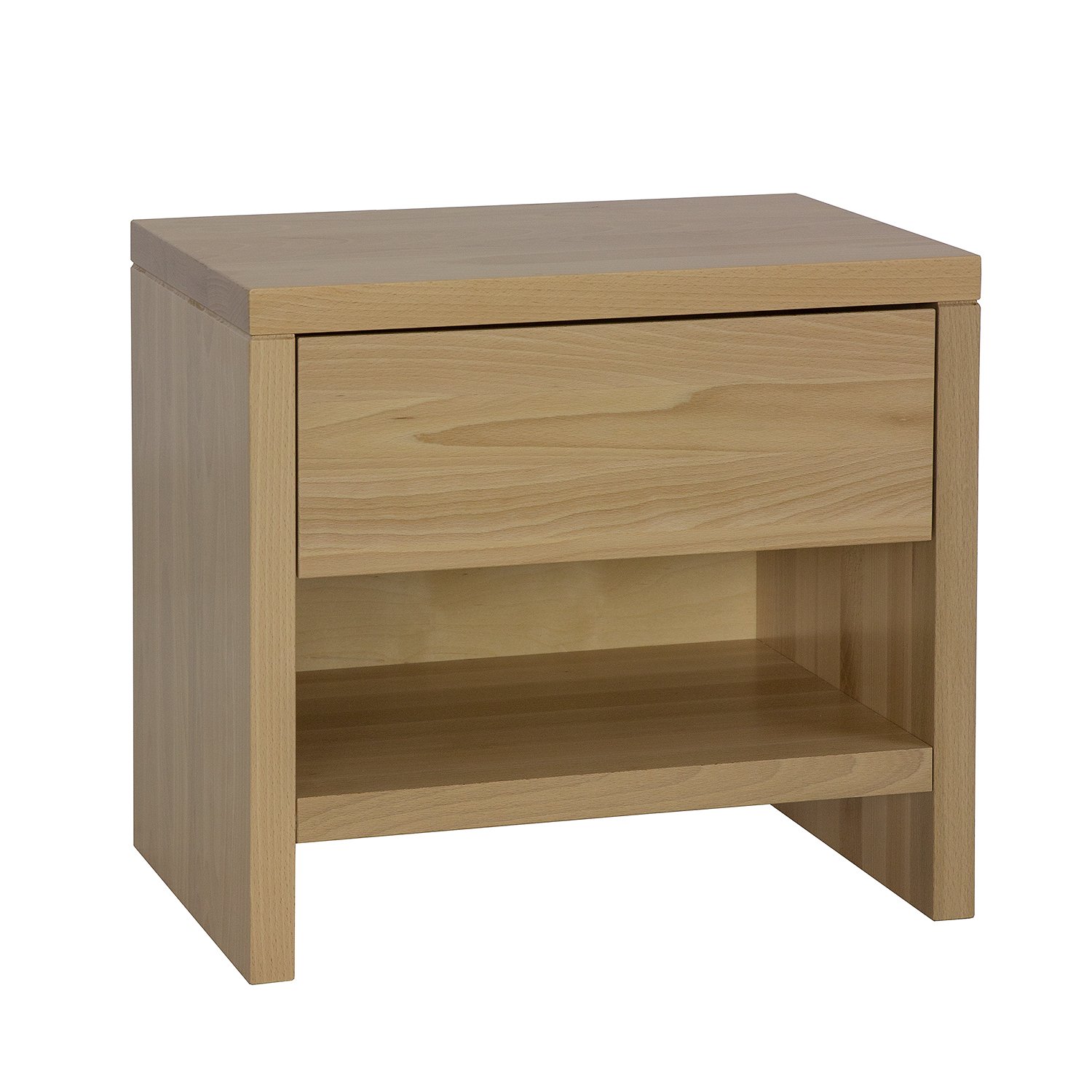 Beech-colored bedside table VIP SN113 in beech and cherry colors - Image 3