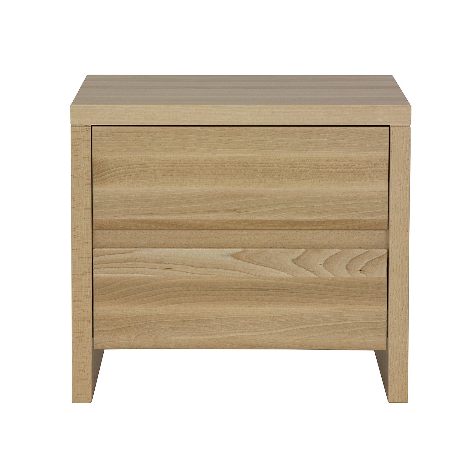 Beech-colored bedside table VIP SN115 in beech and cherry colors