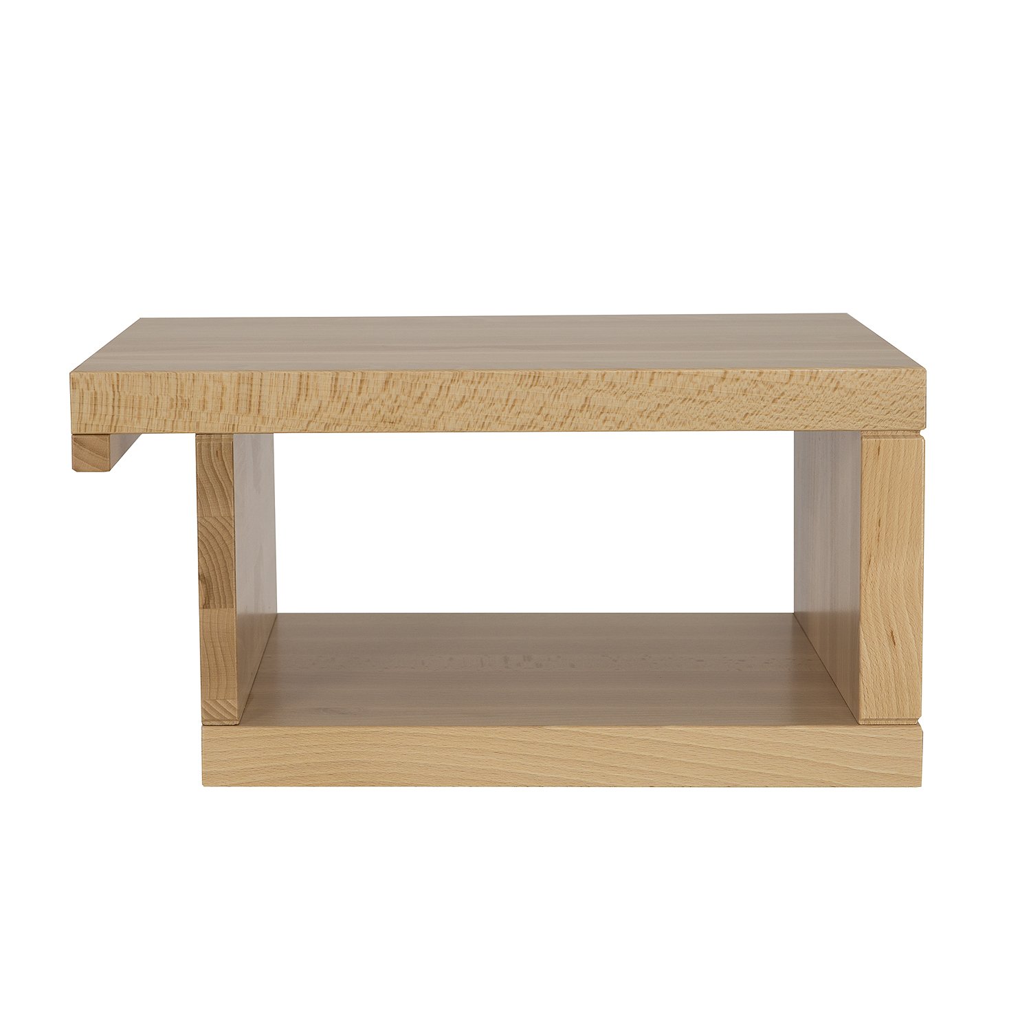 Beech-colored bedside table VIP SN117 in beech and cherry colors