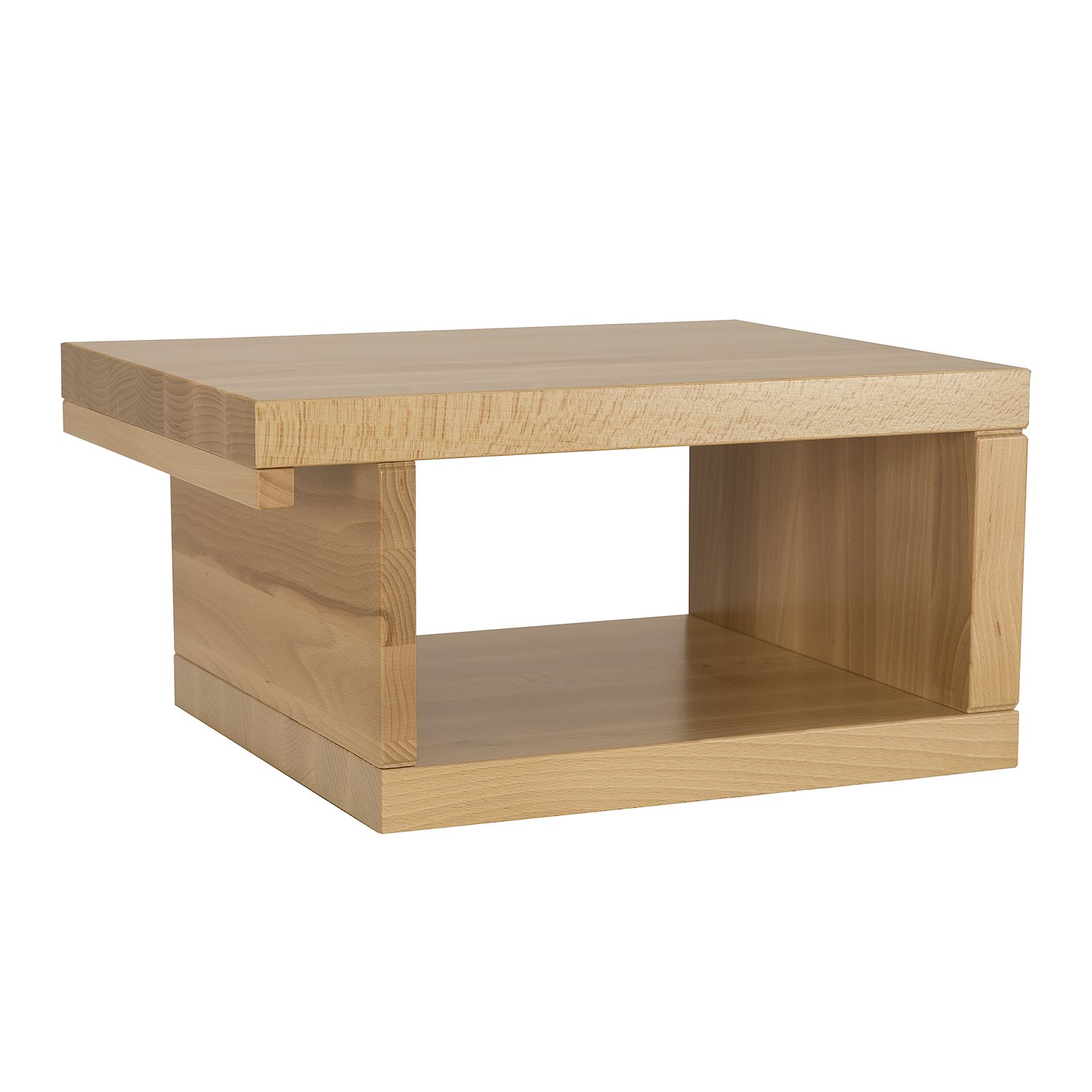 Beech-colored bedside table VIP SN117 in beech and cherry colors - Image 3