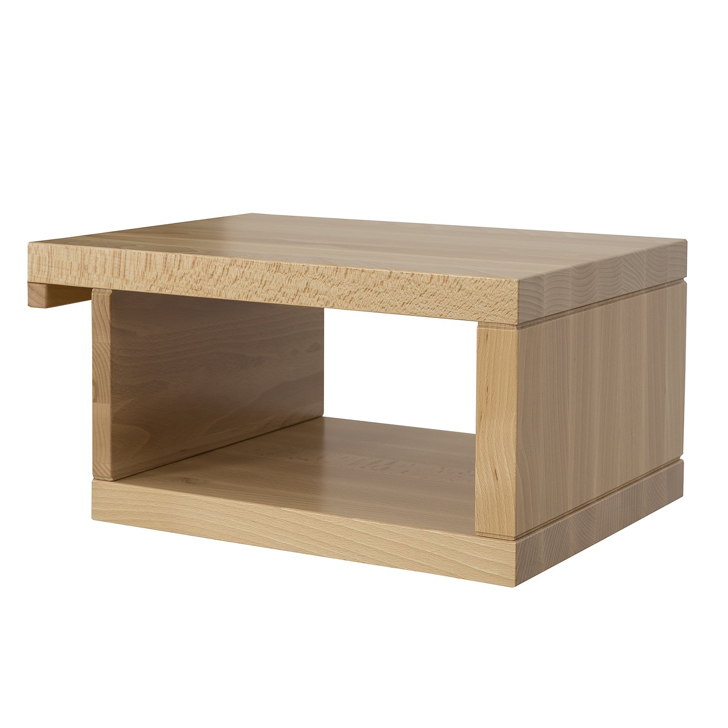 Beech-colored bedside table VIP SN117 in beech and cherry colors - Image 2