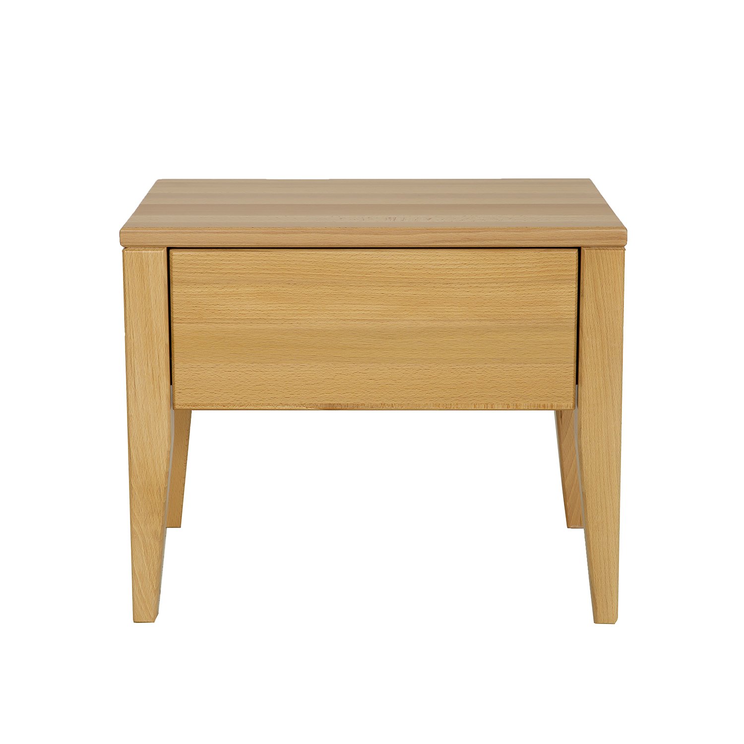 Beech bedside table RETRO SN130 natural beech