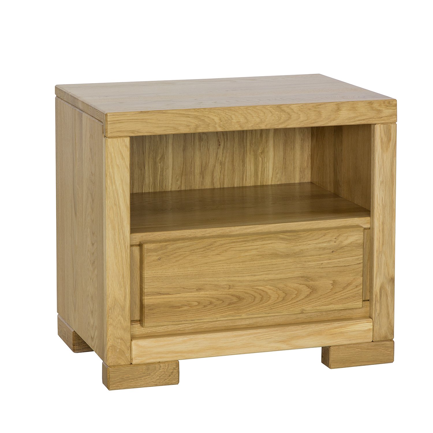 Oak bedside table CLASSIC SN210 dark oak color - Image 2