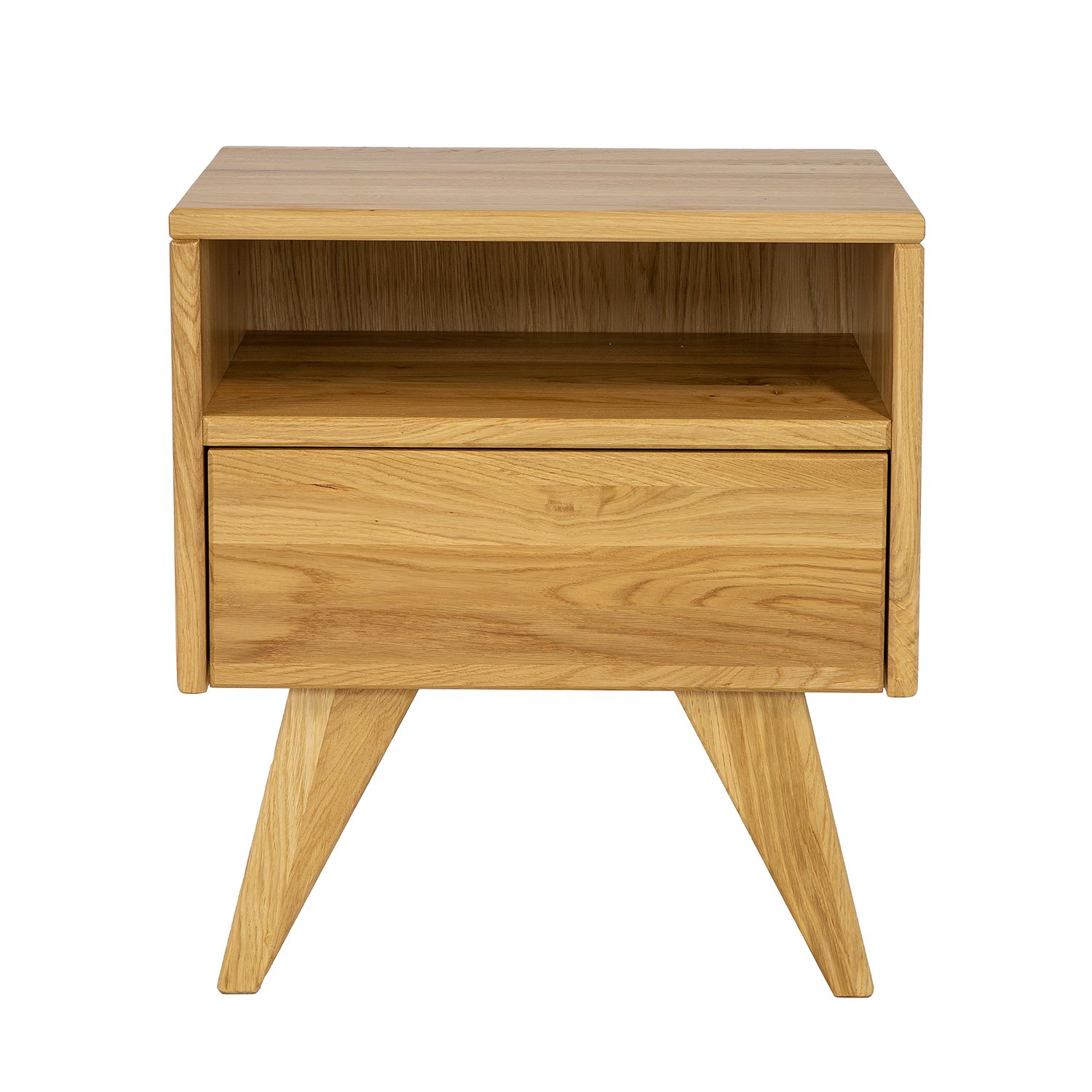 Beech bedside table VIP SN401 rustic beech