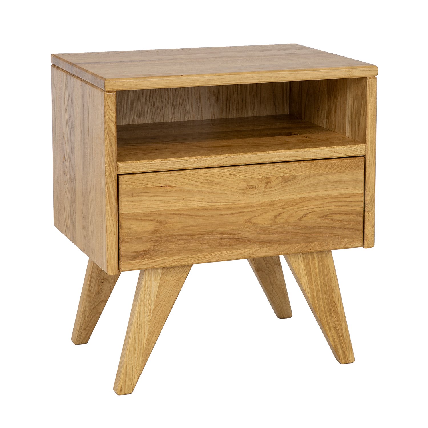 Beech bedside table VIP SN401 rustic beech - Image 3