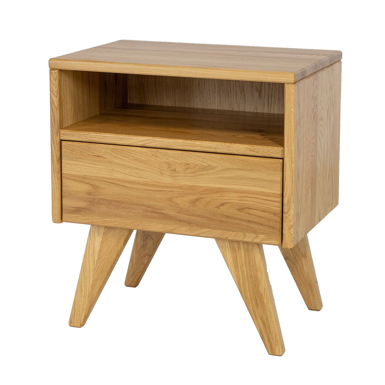 Beech bedside table VIP SN401 rustic beech - Image 2