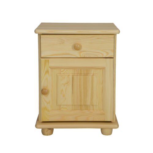 CORSICA SN101 pine bedside table, gray pine