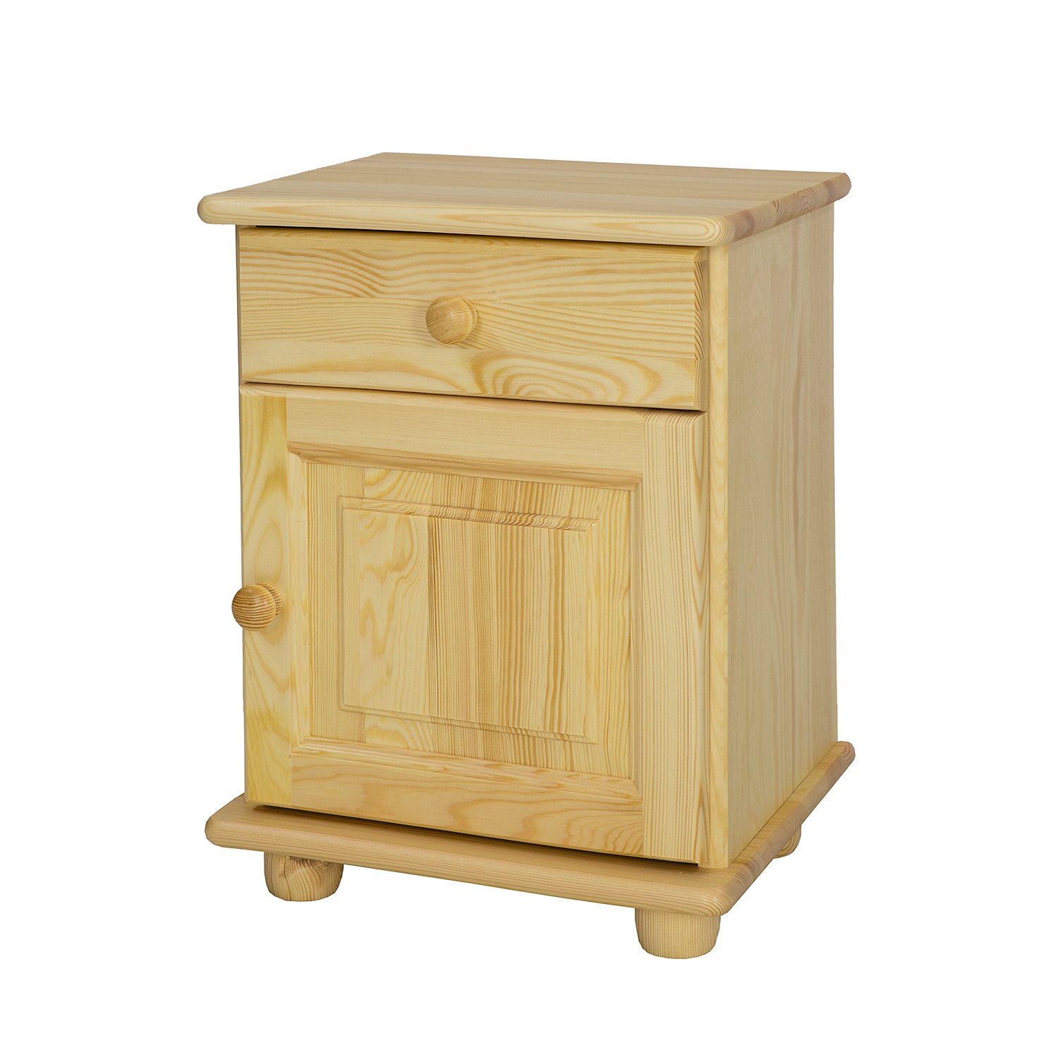CORSICA SN101 pine bedside table, gray pine - Image 3