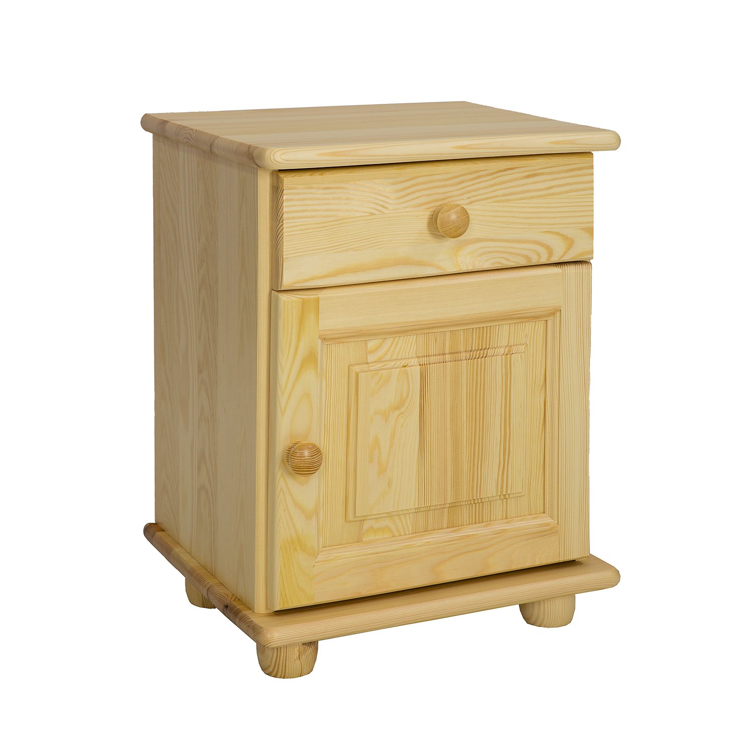 CORSICA SN101 pine bedside table, gray pine - Image 2
