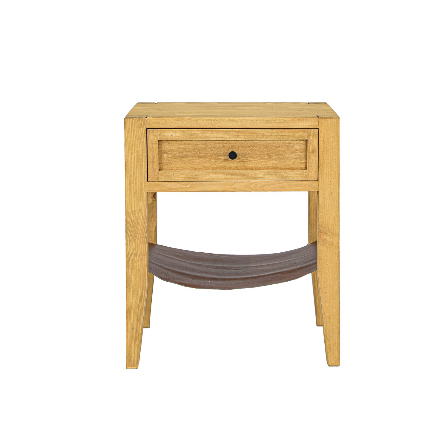 RUSTIKAL SN706 bedside table, pine, clear wax - Image 2