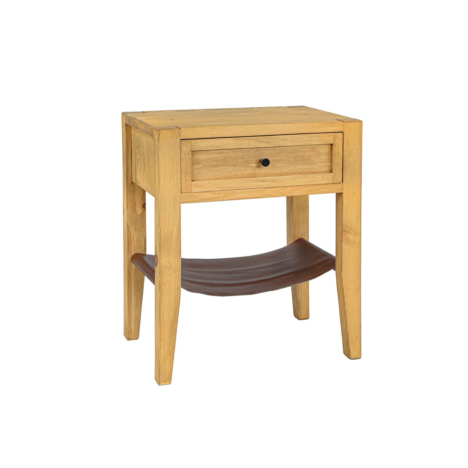 RUSTIKAL SN706 bedside table, pine, clear wax - Image 3