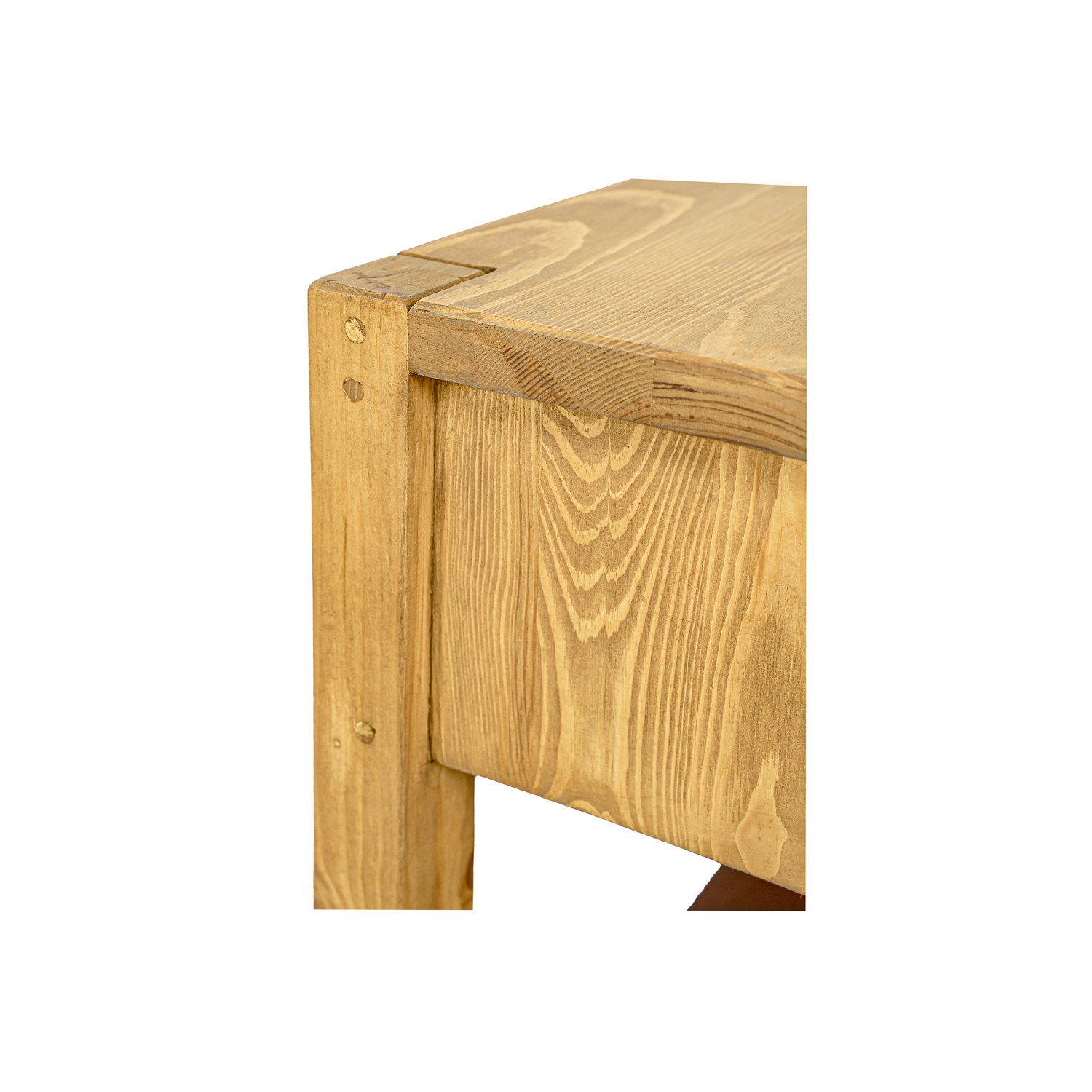 RUSTIKAL SN706 bedside table, pine, clear wax - Image 5