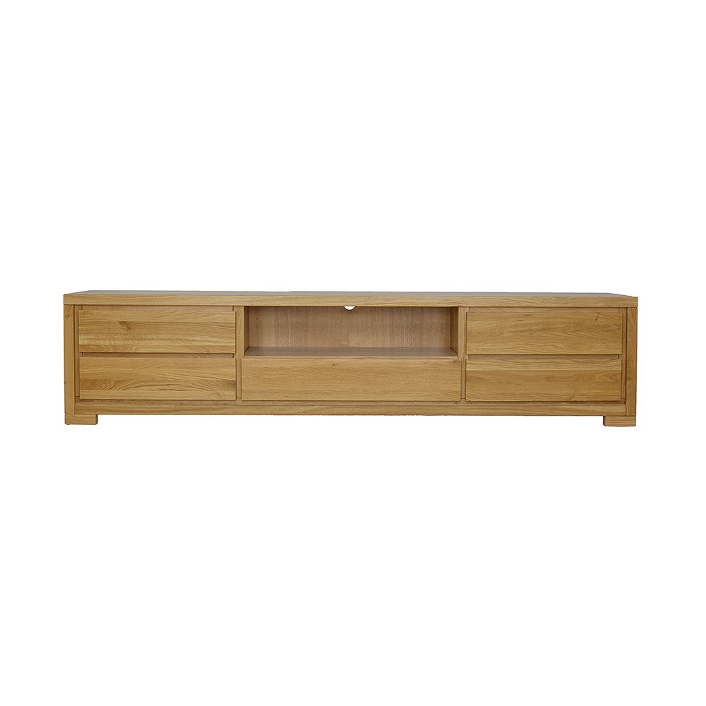 Oak TV cabinet CLASSIC RV352 natural oak color - Image 2