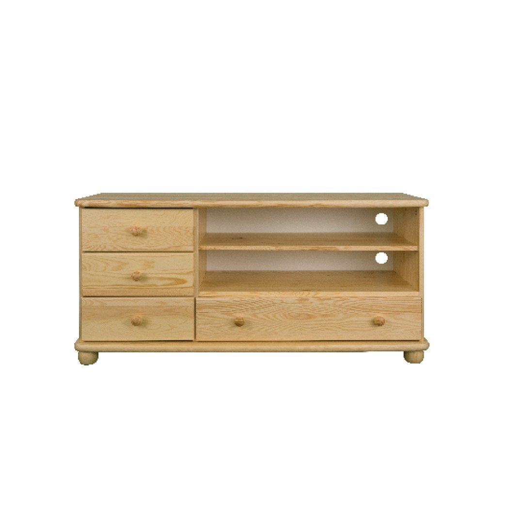 Pine TV cabinet MUGO RV127 pine walnut color