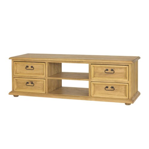 Pine TV cabinet RUSTIKAL RV702 pine, dark wax