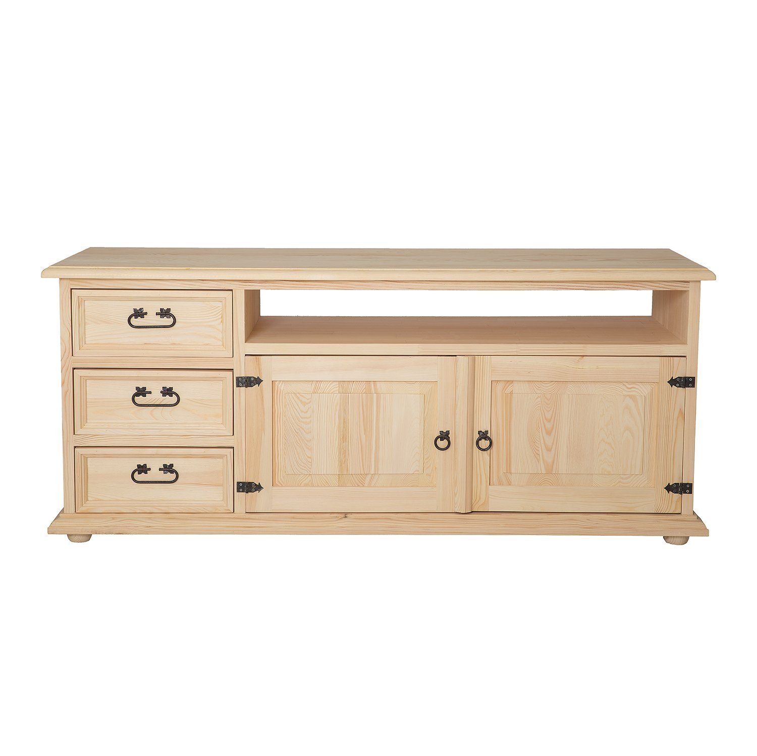 Pine TV cabinet RUSTIKAL RV703 light pine wax imitation - Image 10