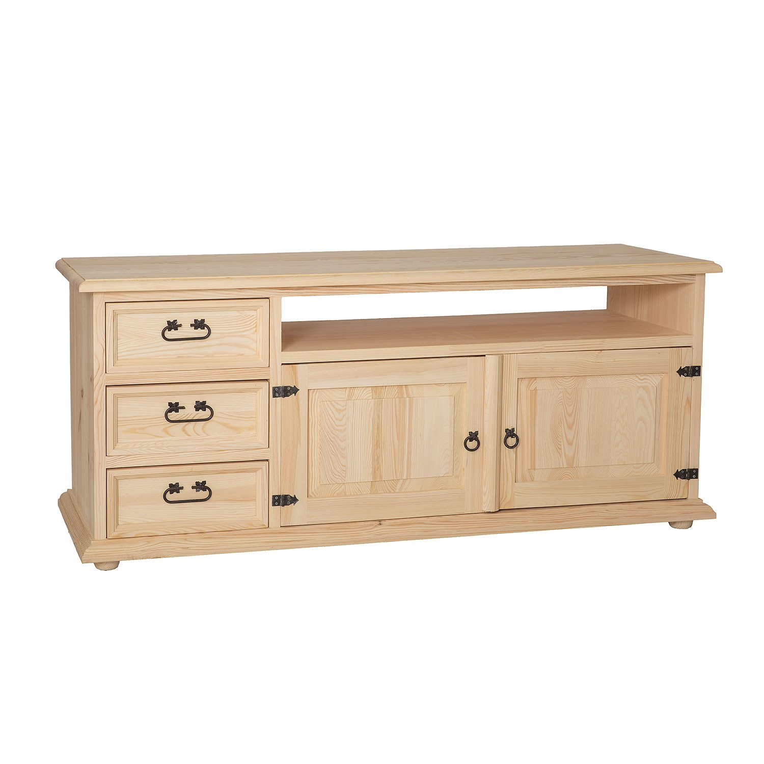 Pine TV cabinet RUSTIKAL RV703 light pine wax imitation - Image 11