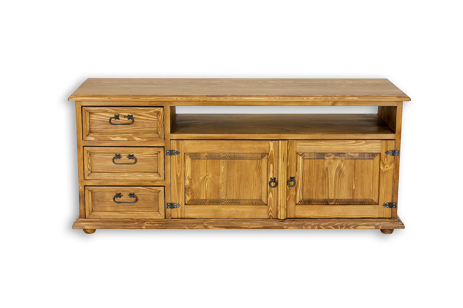 Pine TV cabinet RUSTIKAL RV703 light pine wax imitation - Image 7