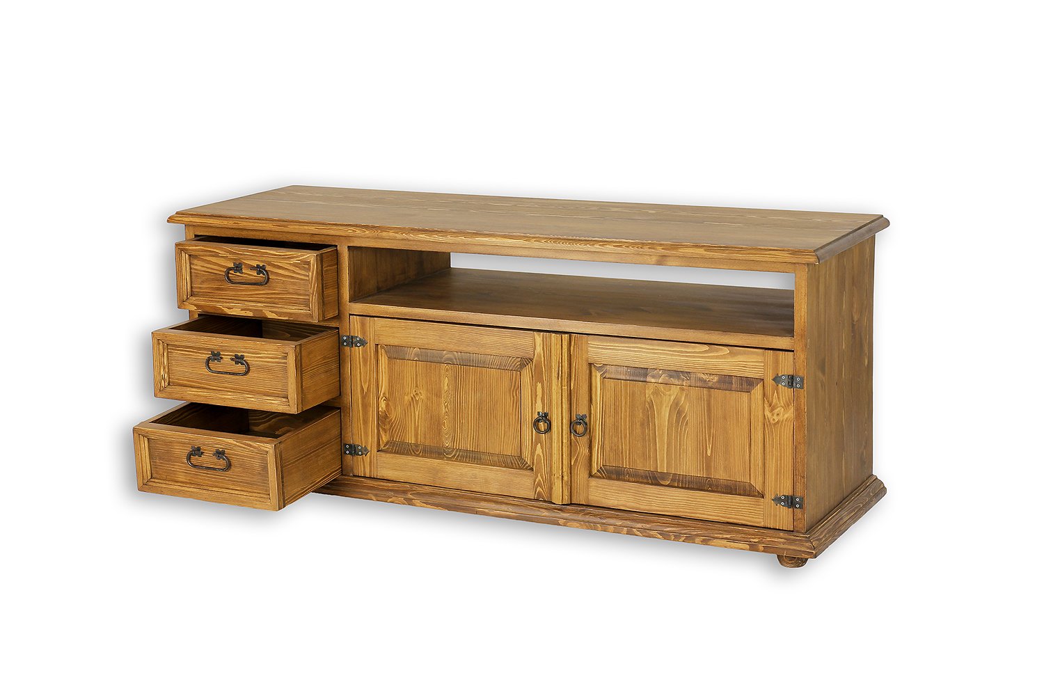 Pine TV cabinet RUSTIKAL RV703 light pine wax imitation - Image 8