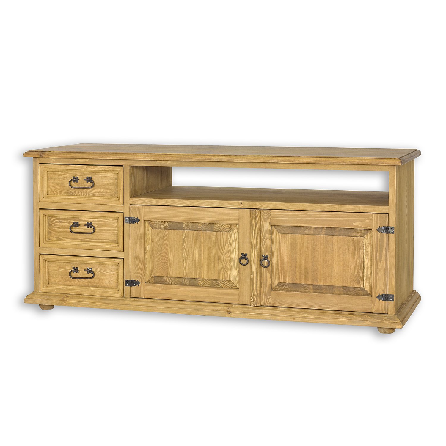 Pine TV cabinet RUSTIKAL RV703 light pine wax imitation