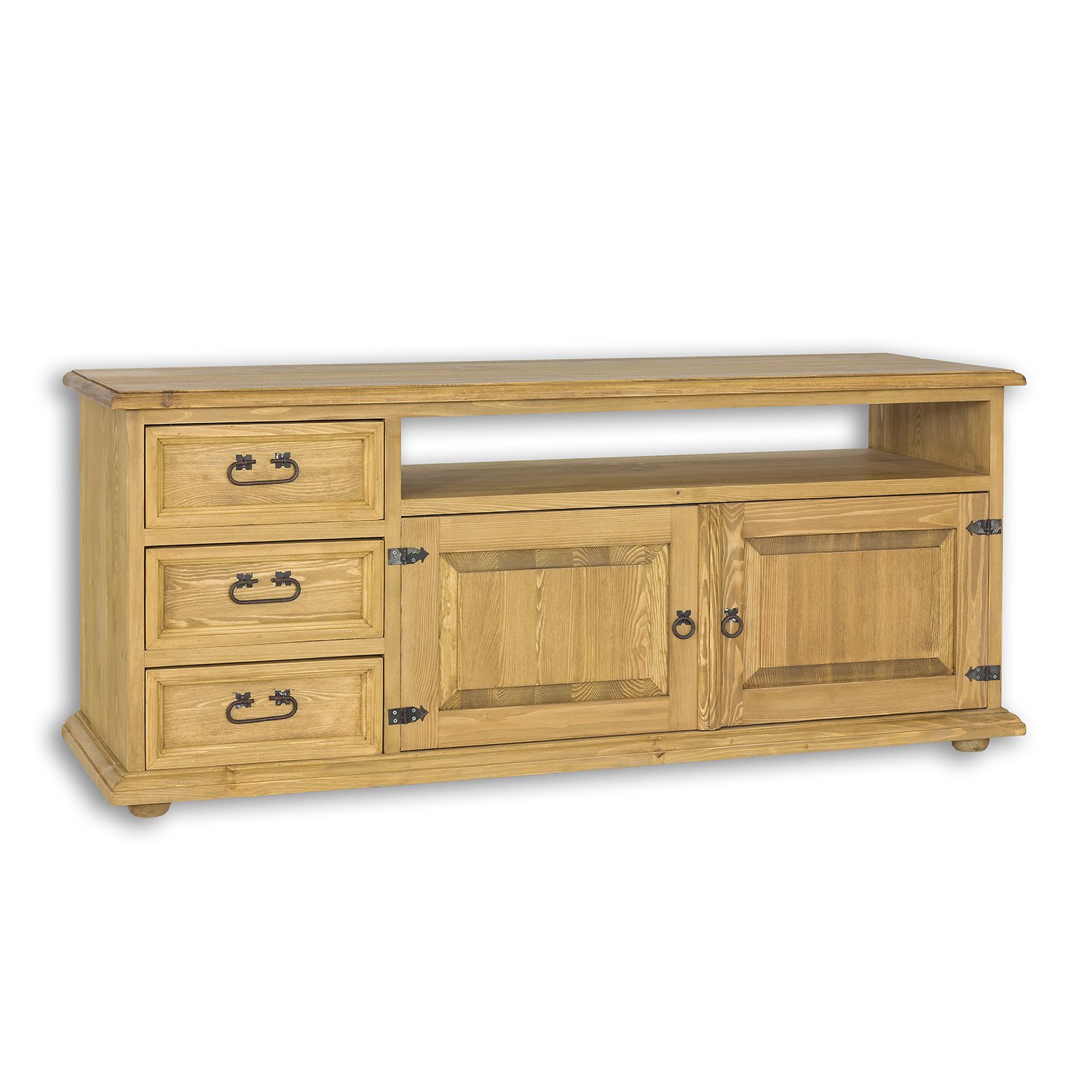 Pine TV cabinet RUSTIKAL RV703 light pine wax imitation - Image 3