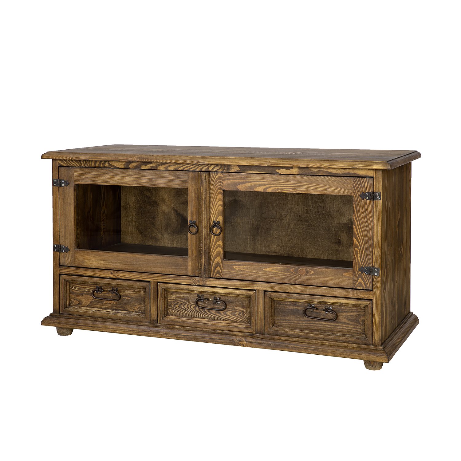 Pine TV cabinet RUSTIKAL RV705 white pine, patina - Image 7