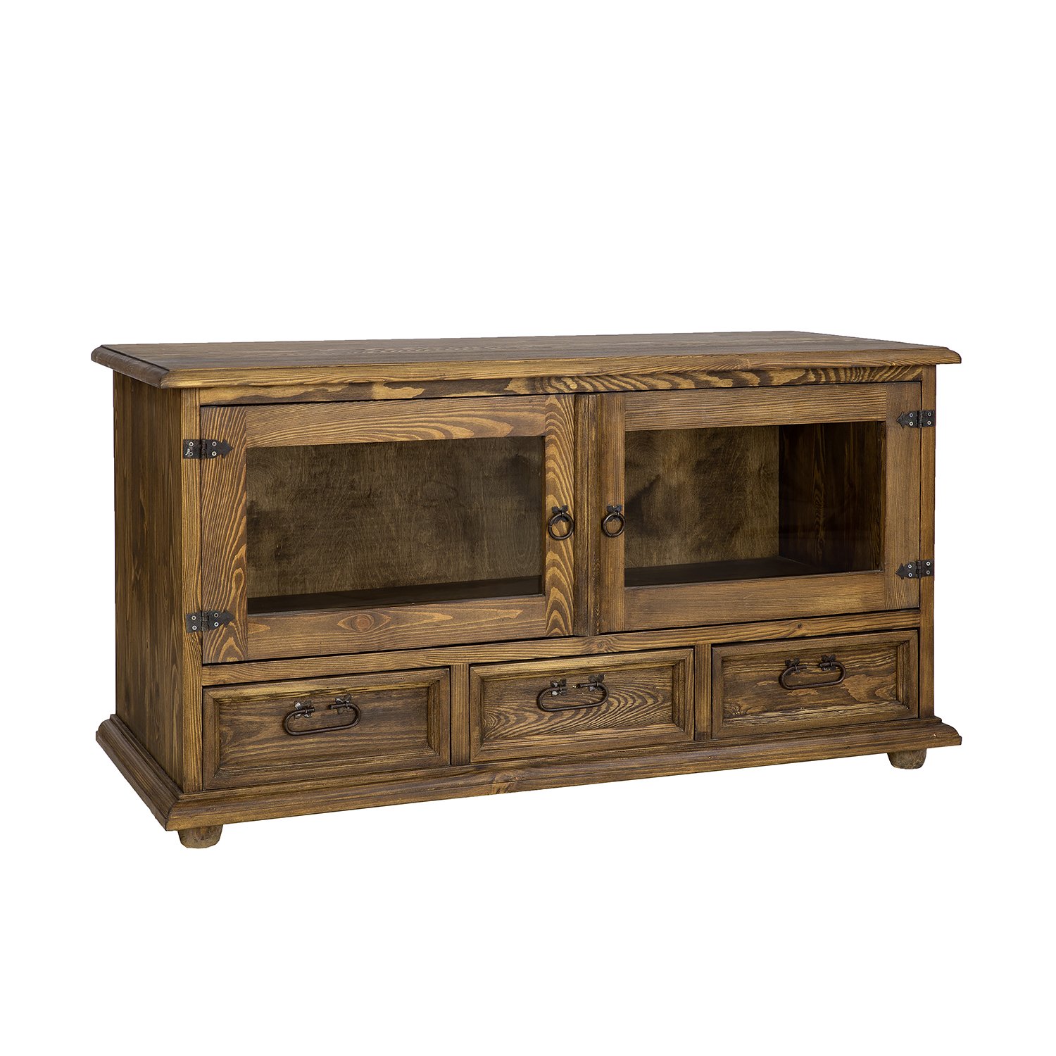 Pine TV cabinet RUSTIKAL RV705 white pine, patina - Image 9