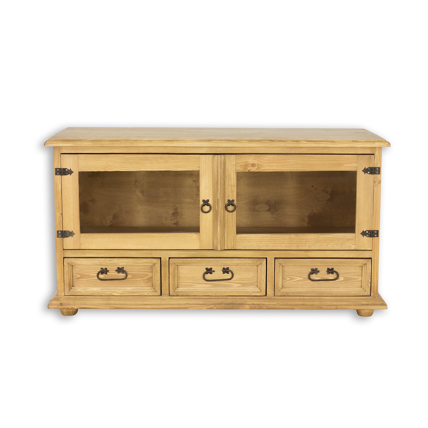 Pine TV cabinet RUSTIKAL RV705 white pine, patina - Image 2