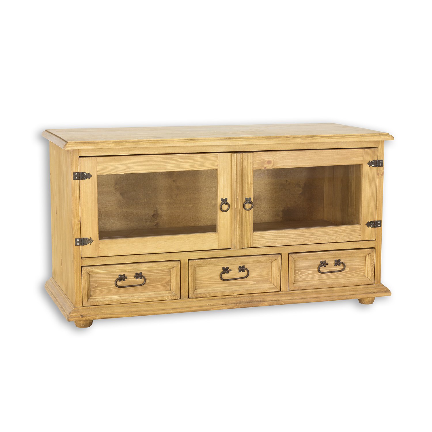 Pine TV cabinet RUSTIKAL RV705 white pine, patina - Image 3