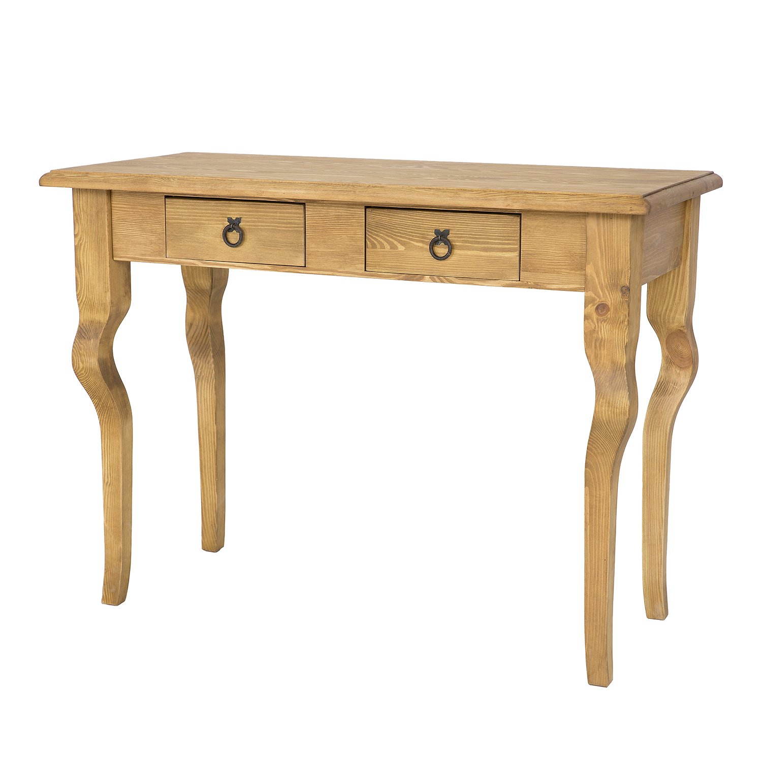 Pine dressing table RUSTIKAL LT701, light wax color, pine