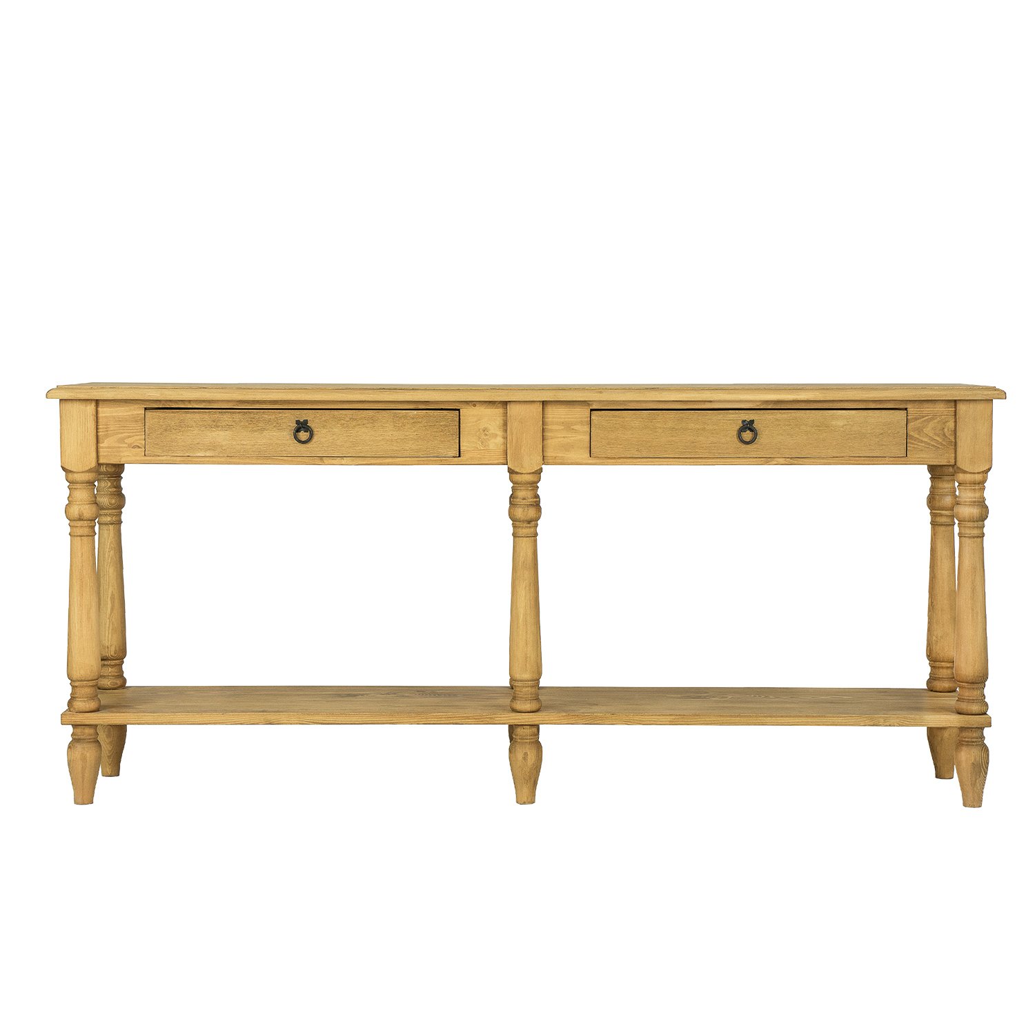 Pine dressing table RUSTIKAL LT702 antique pine white - Image 2