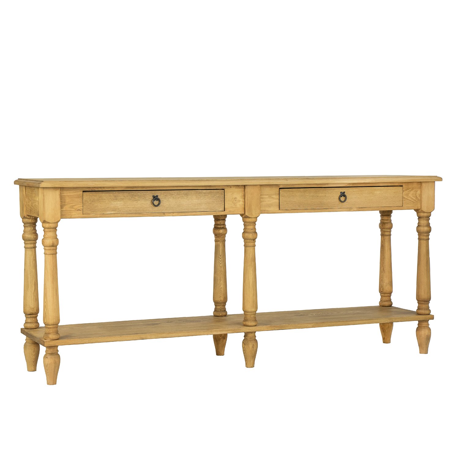 Pine dressing table RUSTIKAL LT702 antique pine white - Image 3