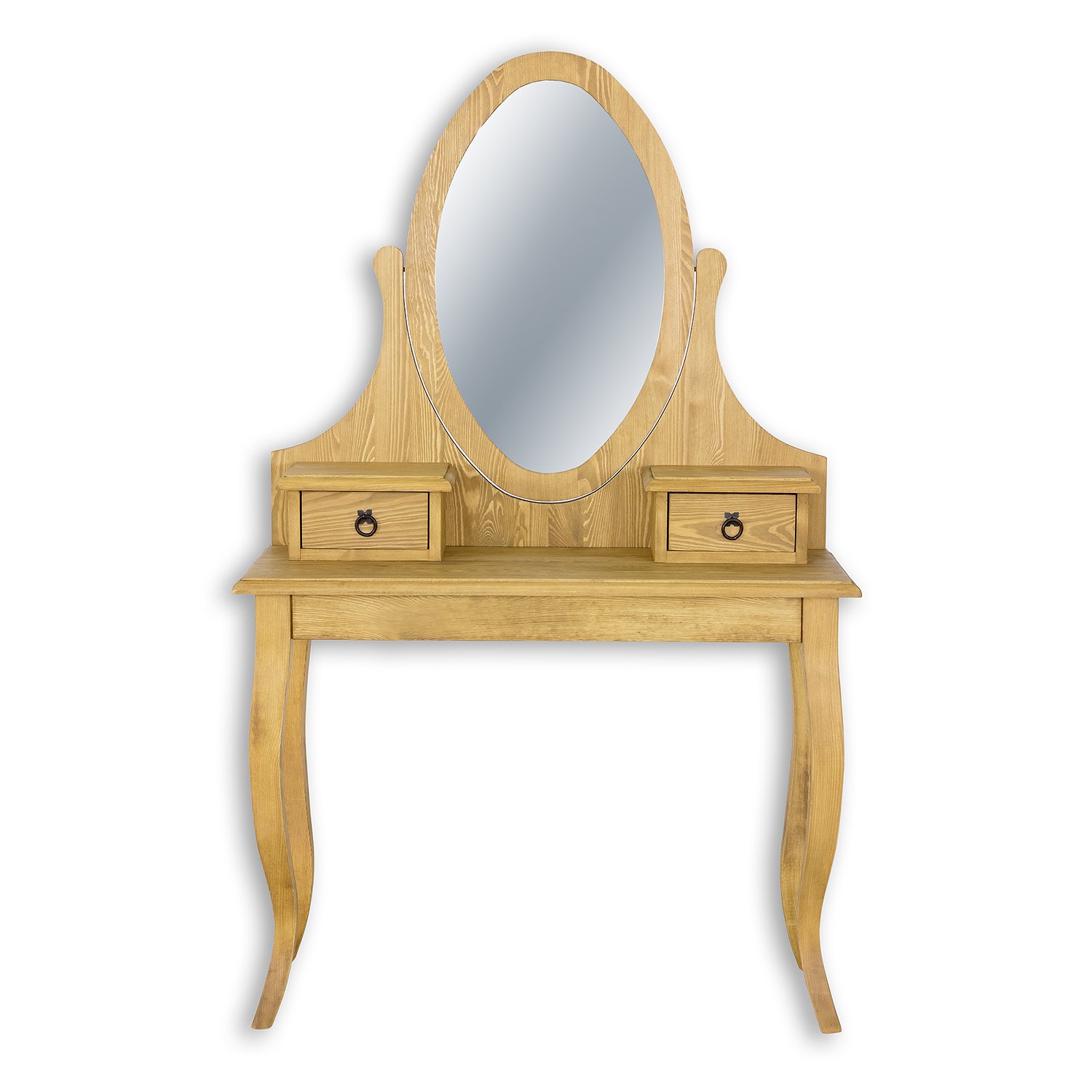 Pine dressing table RUSTIKAL LT706, pine, colorless wax imitation - Image 2