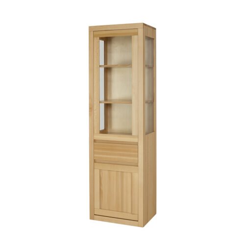 Beech display case VIP KW406 RIGHT rustic beech