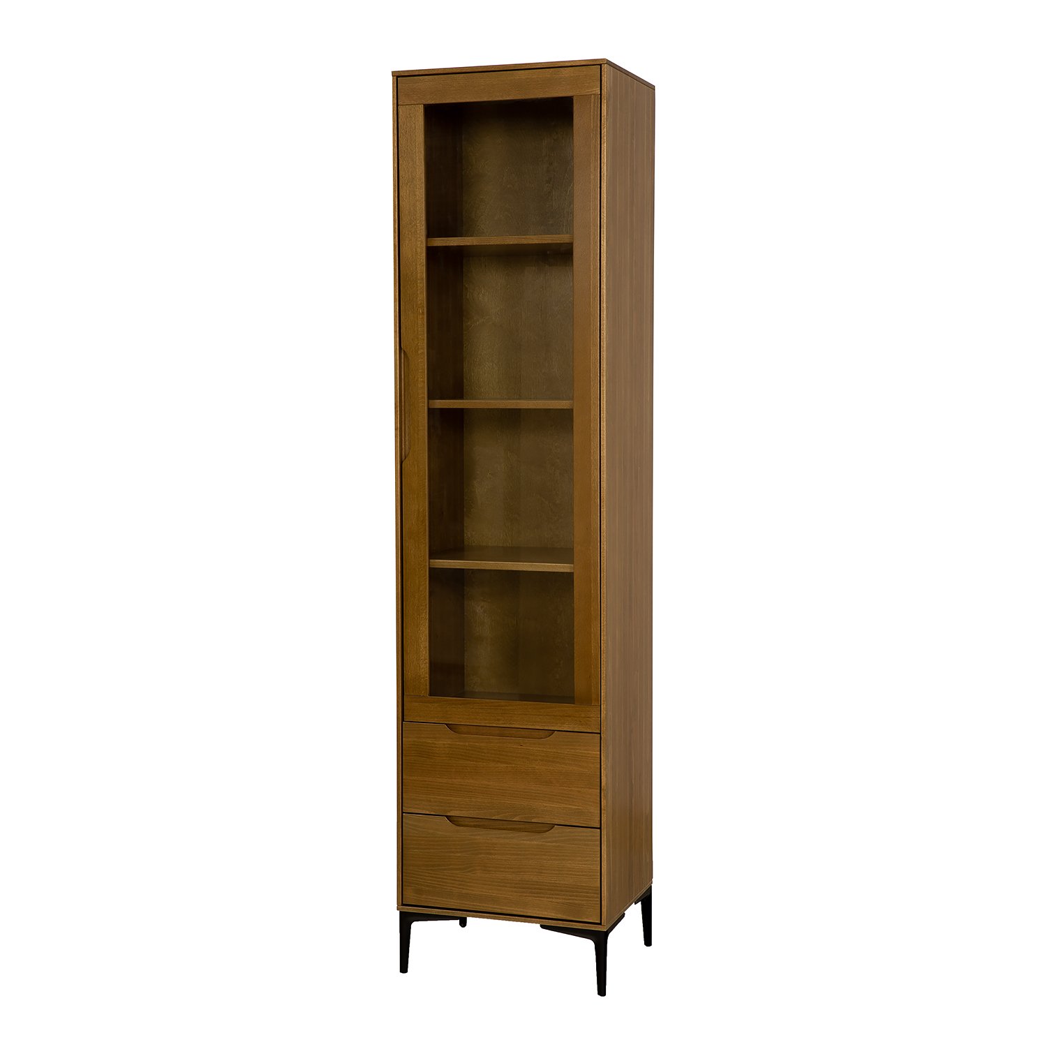 Beech showcase MODERN KW420 RIGHT moka beech color