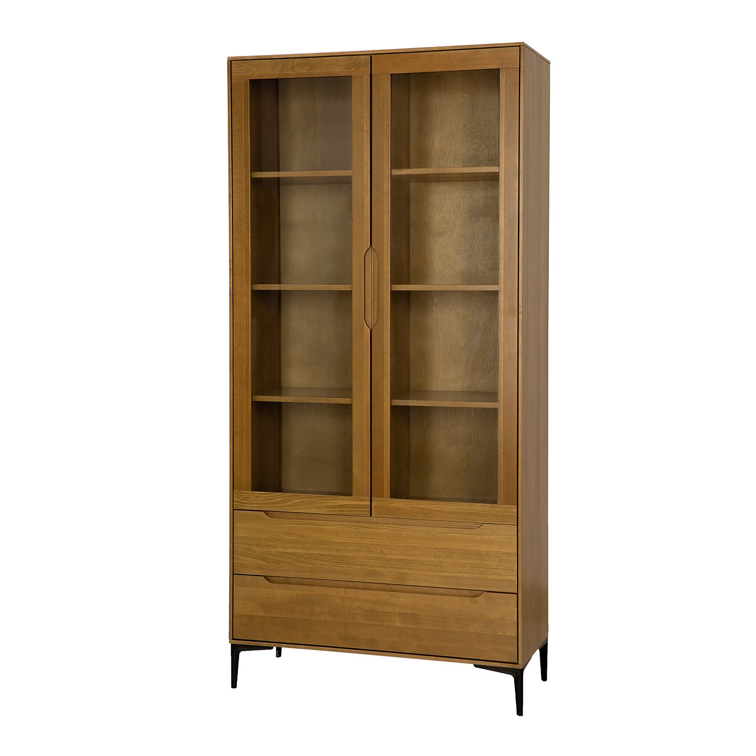 Beech showcase MODERN KW421 bleached beech